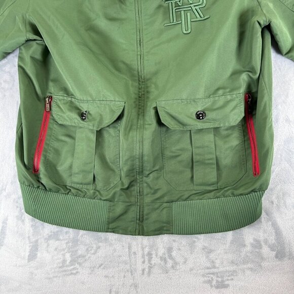 Vintage Rocawear Jacket Men's 3XL Green Pockets Light Soft - Picture 4 of 12